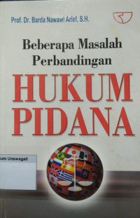 Image of beberapa masalah perbandingan hukum pidana