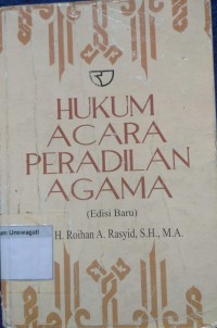 Image of hukum acara peradilan agama