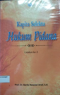 Image of kapita selekta hukum pidana
