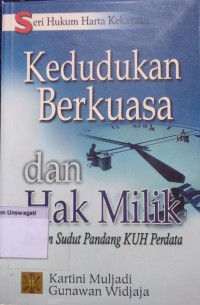 Image of kedudukan berkuasa dan hak milik
