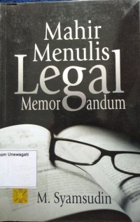 Image of mahir menulis legal memarandum