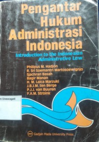 Image of pengantar hukum administrasi indonesia