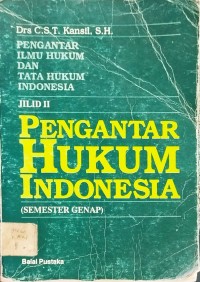Image of pengantar hukum indonesia