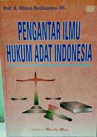 Image of Pengantar Ilmu Hukum adat indonesia