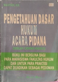Image of pengetahuan dasar hukum pidana