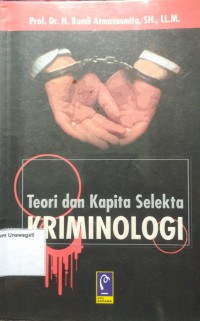 Image of teori dan kapita selekta kriminologi