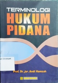 Image of terminologi hukum pidana