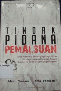 Image of tindak pidana pemalsuan