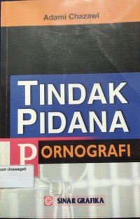 Image of Tindak Pidana Pornografi